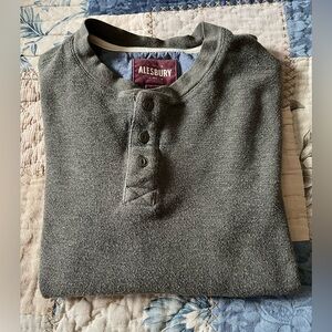 Men’s Alesbury Long Sleeve Sweater. Color Gray Size Small Pre-loved.